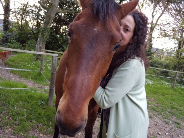 Yolaine et son cheval Lancelot