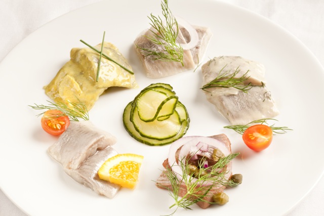 assiette de harengs