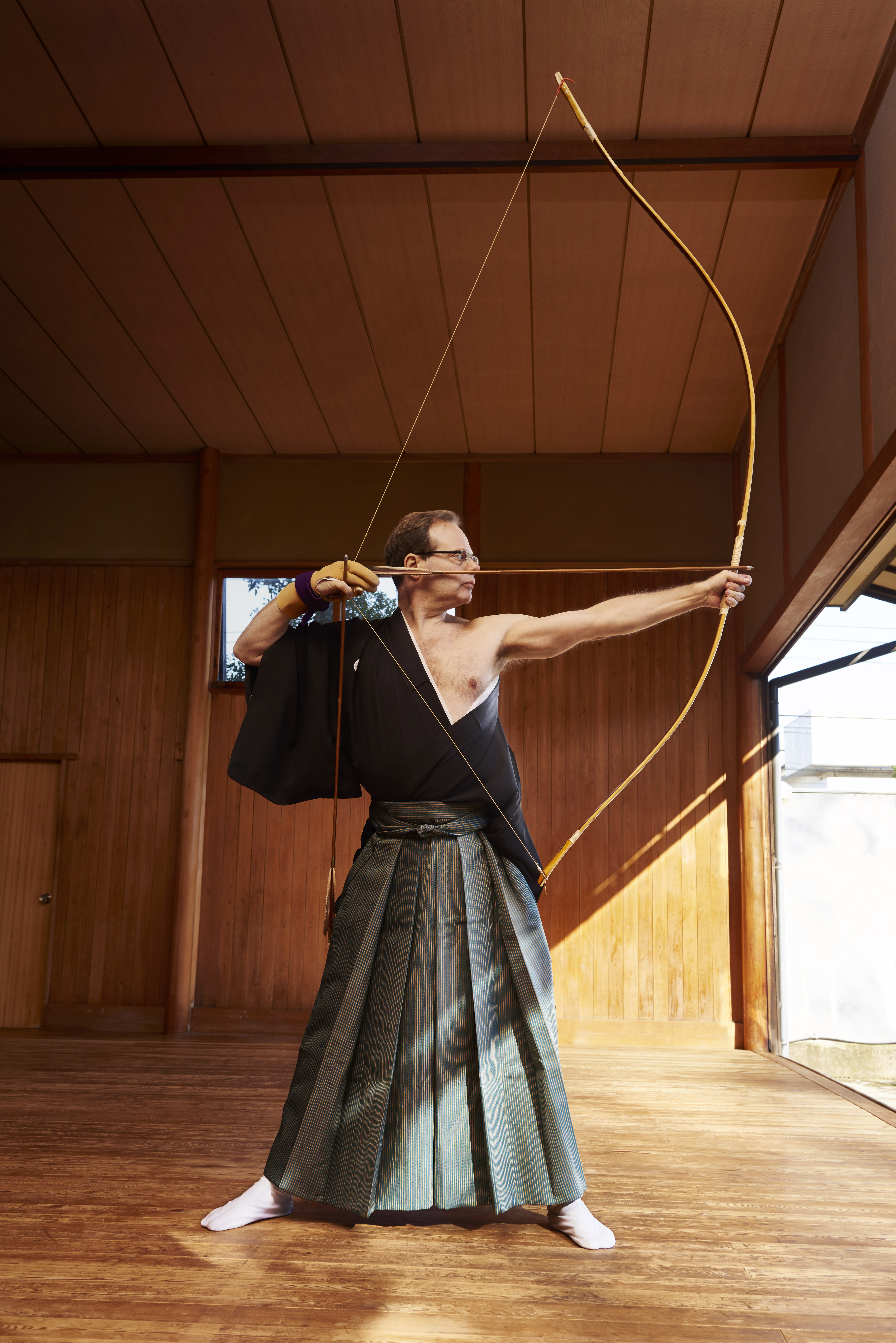 Jérôme Chouchan, auteur de "La Cible", en archer.