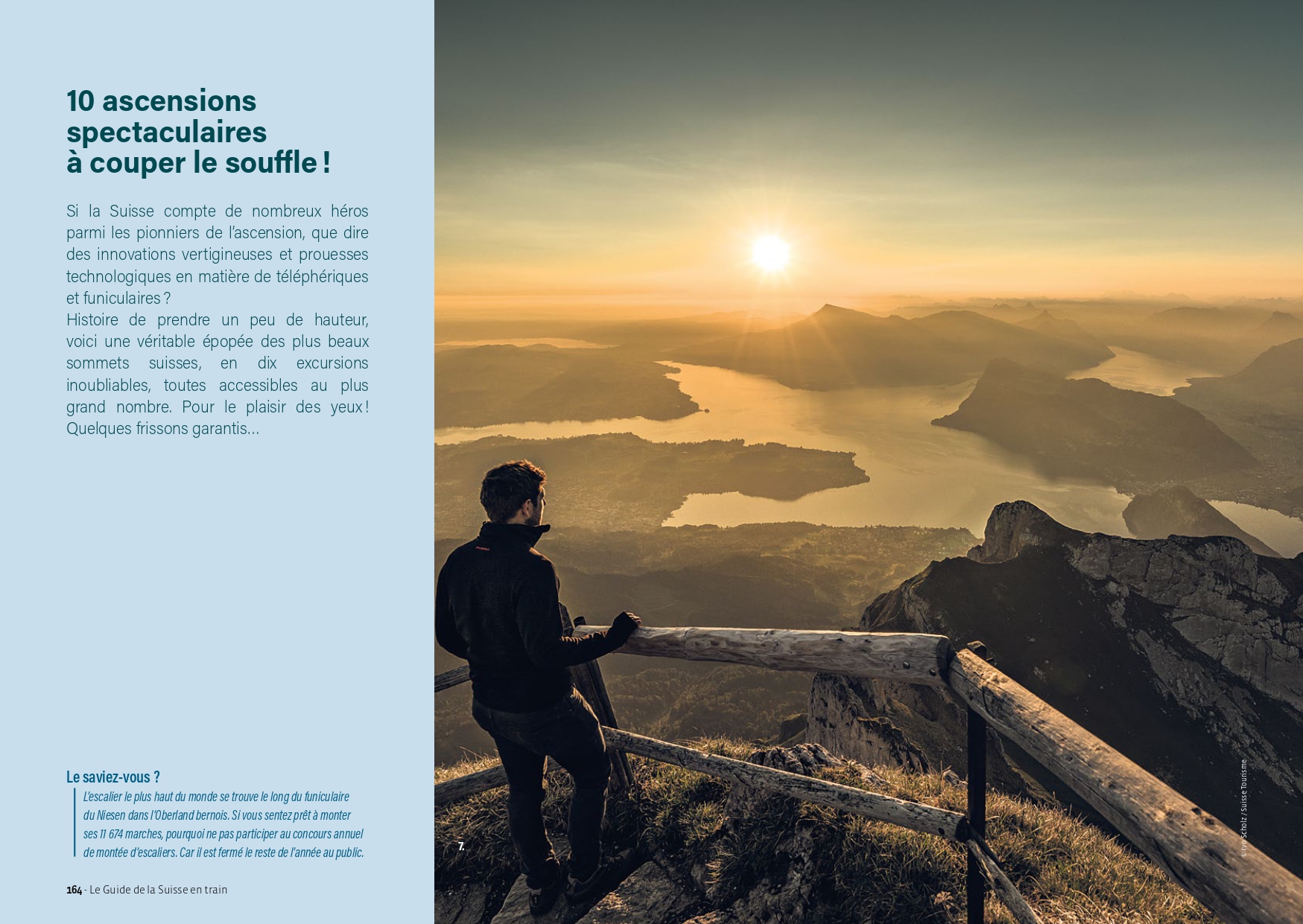 Extrait du Guide de la Suisse en train (Ed. La Vie du Rail)